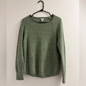 L.L. Bean Sage Green Women's Crew Neck Sweater